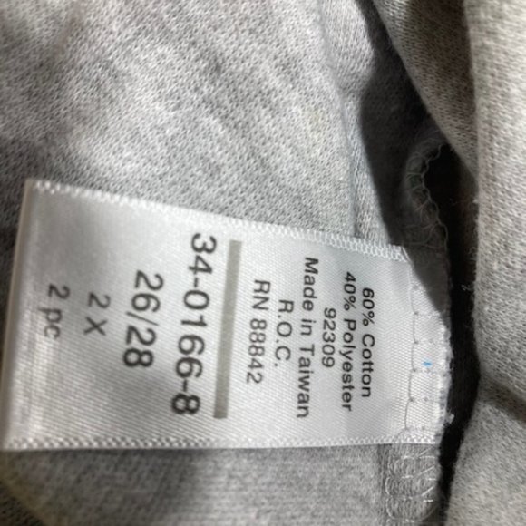 Woman Within S/S Gray Palm Tree Top 2X - Picture 6 of 6